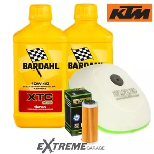 Kit Tagliando Olio Motore Bardahl Filtro Aria Olio Ktm EXC-F 250 2013 2014 excf - Imagen 1 de 6