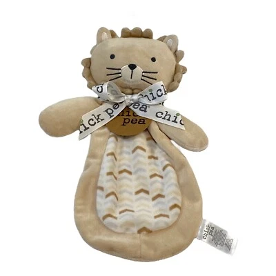 Chick Pea коричневый лев безопасности одеяло милый плюшевый плоский желтовато-коричневый белый новый - Изображение 1 из 4