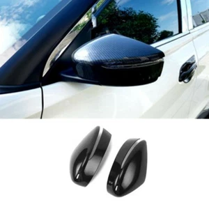 Carbon Fiber 2X Side Rearview Mirror Cap Cover Trim For Nissan Kicks 2017-2022 - Bild 1 von 5