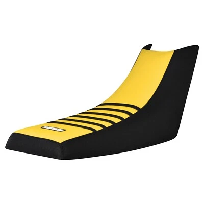 Yamaha Warrior 1988-2006 pinza cubierta de asiento negro dorado amarillo negro costillas #111 Foto 1 de 4