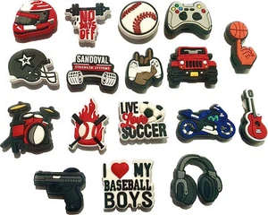 15x Mega Value Bundle Random Mix Shoe Charms Cartoon Charms for Croc shoe Unisex - Picture 1 of 5