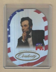 2023 Pieces Of The Past Historical ABRAHAM LINCOLN #341 OVALOCITY #'d /50 - Picture 1 of 2