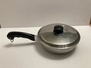 SaladMaster Stainless Steel 18-8 Tri-Clad Vapo Lid 8 1/2 inch Skillet - Picture 1 of 12