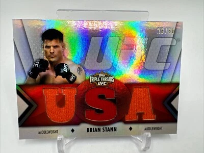 Brian Stann 2013 Triple Threads Relic 23/36 UFC - 630  - Image 1 of 2