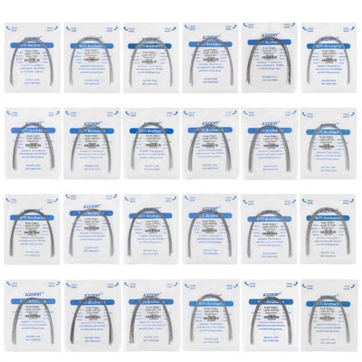 AZDENT Dental Ortho Super Elástico Arco Rectangular Alambre Niti Ovoide Superior/Inferior Foto 1 de 4