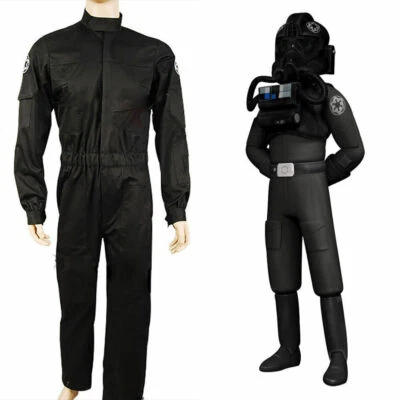 Star Wars Imperial Tie Fighter Piloto Uniforme de Vuelo Traje Hombres Disfraz Juegos con disfraces Foto 1 de 4