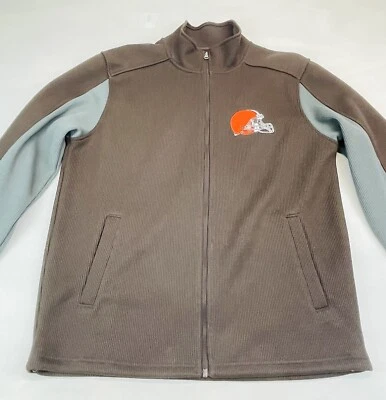 Мужская толстовка на молнии Cleveland Browns NFL G-III Apparel вышитый логотип Lg - Изображение 1 из 4