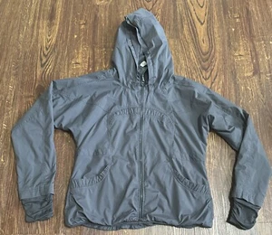 Lululemon Damenjacke mit durchgehendem Reißverschluss Größe 10 Taschen mit Kapuze grau " - Bild 1 von 16