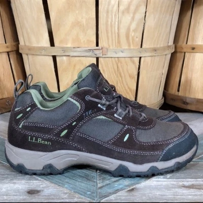 L.L. Bean Trail Model Tek 2.5 Waterproof Brown Suede Hiking Shoes Womens Size 8 - Image 1 of 4