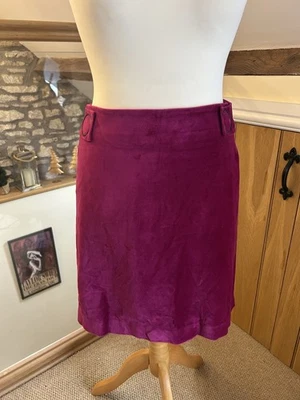 Jigsaw Velvet Mini Skirt Ring Detail Pink Size 16 - Image 1 of 4