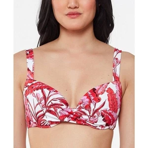 Jessica Simpson Paradiso Palm Twist Front Underwire Bikini Top Size Large D New - Picture 1 of 6