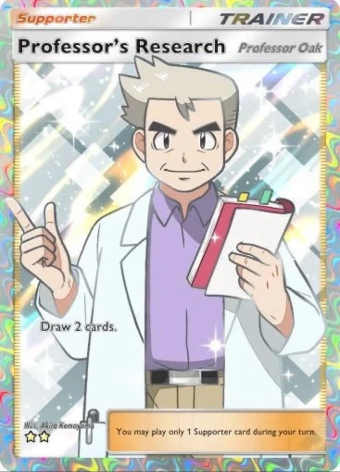 (FAST) Professor Oak Professor’s Research - Full Art - ENG - Pokemon TCG Pocket - Image 1 of 1