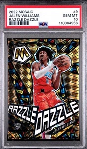 22/23 Panini Mosaic Baloncesto Jalen Williams Razzle Dazzle RC SP Inserto PSA 10 - Imagen 1 de 2