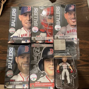 2017 Sportscrate Ballers Boston Red Sox 4-Inch 5x Figure Set - Betts Pedroia +++ - Picture 1 of 8
