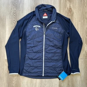 Columbia Omni Heat Damen XL Mach 38 Puffer Jacke Johns Hopkins Blue Jays Neu mit Etikett - Bild 1 von 12