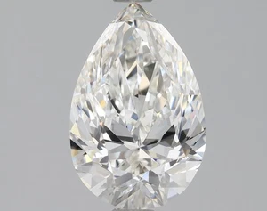 Pear Cut 1.50 Carat Cert. GIA Natural Mined Diamond Loose H color VVS2 clarity - Picture 1 of 2