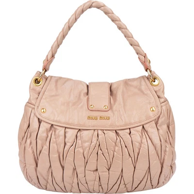 Miu Miu Quilted Leather City Handbag Bag - Image 1 of 4