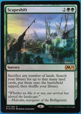 Scapeshift (Prerelease) FOIL Core Set 2019 Promos NM CARD (506923) ABUGames - Image 1 of 2