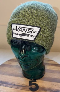 Vans Beanie Erwachsene Einheitsgröße grün & schwarz CA NY 1966 Skateboard Acryl sehr guter Zustand.   #5 - Bild 1 von 3