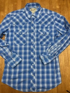 Camisa a Presión Occidental Para Hombre Wrangler Manga Larga Mediana - Imagen 1 de 8