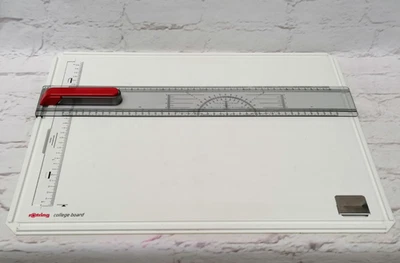 ROTRING A3 Drawing College Board With Removable Ruler in Carry Case - Image 1 of 4
