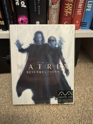 THE MATRIX RESURRECTIONS 4K UHD Blu-ray MANTA LAB Embossed Steelbook Full Slip - Image 1 of 4