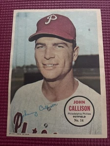 1967 Topps Pin-Ups Baseball #14 Johnny Callison EX Philadelphia Phillies MLB - Bild 1 von 12