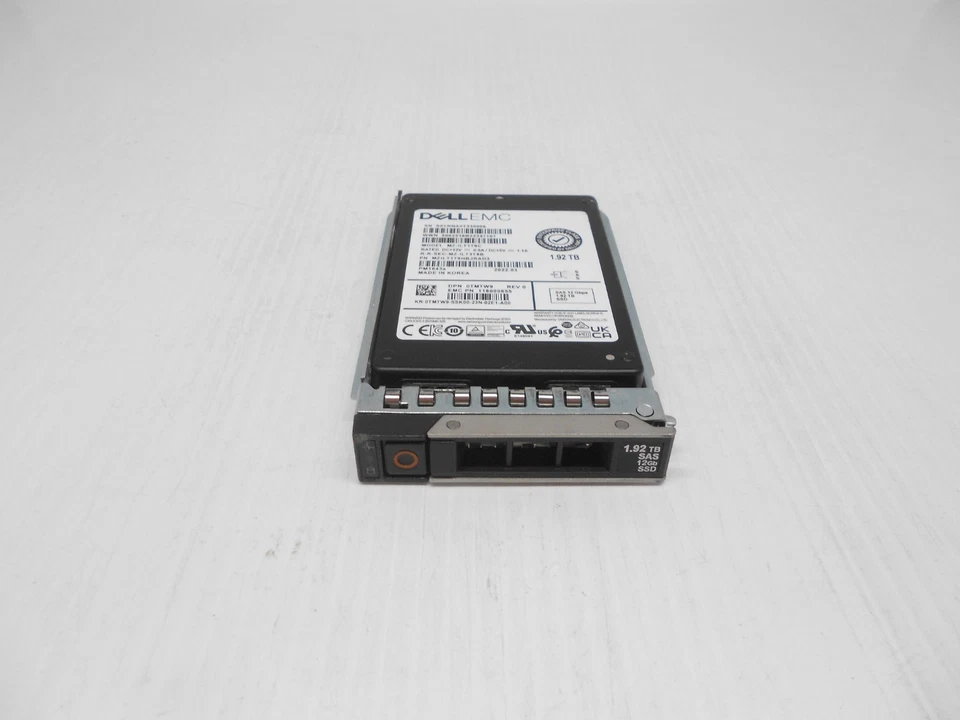 Dell 1.92TB SSD SAS 2.5 12G  Server Hard Drive TMTW9 MZ-ILT1T9C R540 R640 R740 - Image 1 of 1