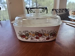 VTG Corning Ware A-84-B Spice of Life Deep Casserole Dish 4 Qt w/lid 40-B READ - Picture 1 of 16