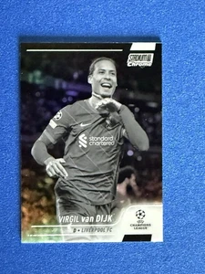 Virgil van Dijk '21 Stadium Club Chrome 4 Black/White Refractor SN 299/299 - PWE - Bild 1 von 4