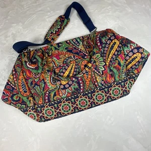 Vera Bradley Schultertasche/Beuteltasche mehrfarbig groß Blumenmuster mit Schultergurt - Bild 1 von 19