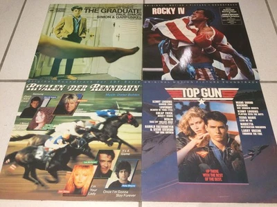 4 x SOUNDTRACK/ FILMMUSIK / LP VINYL SAMMLUNG / ROCKY IV, TOP GUN, THE GRADUATE - Bild 1 von 4