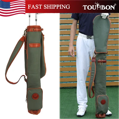 TOURBON Bolsa de Domingo de Golfe Acessório Esportivo com Alça de Ombro Estojo Transportador - Imagem 1 de 4