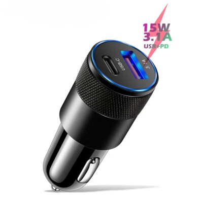 USB PD Type-C Car Charger Fast Charge Adapter For iPhone XR 11 12 13 14 Pro Max - Image 1 of 4