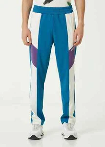 PALM ANGELS cobalt blue regular fit V colorblock track pants Medium authentic - Picture 1 of 13