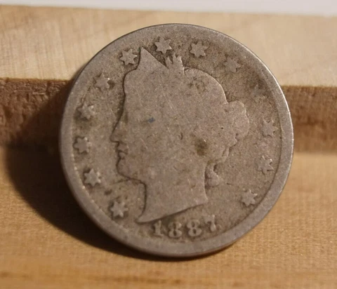 1887 US V Nickel 5C AG (INV J) Cover