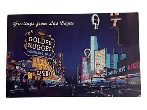 Postkarte Grüße aus Las Vegas Fremont Street Las Vegas Nevada USA - verschickt - Bild 1 von 2