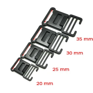 5Pcs Webbing Ultrathin Center Release Buckle for Luggage Backpack Straps  - Picture 1 of 19