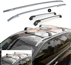 4P Aluminum Roof Rail Rack Cross Bar Crossbar Fit for Discovery Sport 2015-2020  - Imagen 1 de 8