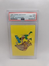 1989 Topps Nintendo Game Tip Stickers 25 Splat! Punch Out!! Gem Mint PSA 8