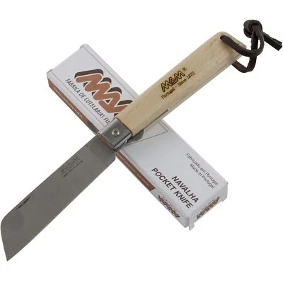 Cuchillo de bolsillo Mam Operario hoja pie de oveja Linerlock mango de madera de haya marrón Foto 1 de 2