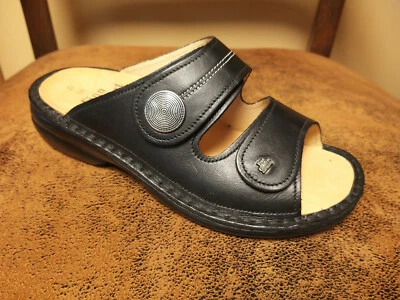 Finn Comfort Zanzíbar negro napa plantilla intercambiable! incl. bolsa de zapatos