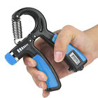 (Blue)Adjustable Hand Grip Strengthener Finger Rehabilitation Training Fitn RMM
