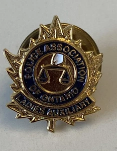 Police Association Of Ontario Ladies Auxiliary Lapel Pin Tie Pin Collectible - Picture 1 of 5