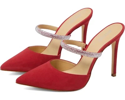 Zapatos de salón carmesí para mujer Michael-Jessa Mule ~ talla 8M Foto 1 de 4