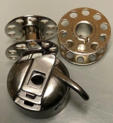 Bobbin Case Plus 10 Bobinas para Máquina de Coser Necchi Varios Modelos Foto 1 de 4