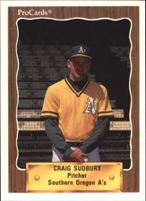 1990 Southern Oregon A's ProCards #3430 Craig Sudbury