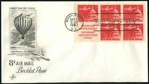 1962 #C64b 8-Cent Stamp Art Craft Balloon Cachet First Day Cover WASHINGTON FDC - Picture 1 of 1