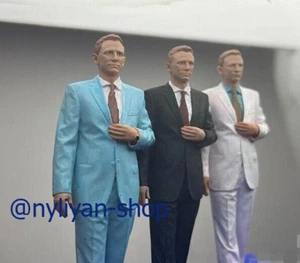 1/18 Blue Resin Figurines James Bond 4''Figure Model For Cars Vehicles Display - Picture 1 of 5