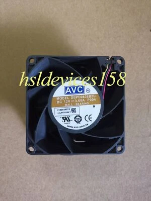 1pc AVC DBPD0838B2U 8038 8CM 12V 3.6A 4-wire Double Ball Cooling Fan - Image 1 of 2
